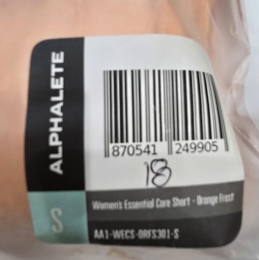 Alphalete Women's Essential Core Shorts 4" Orange Frost NWT - Picture 7 of 7